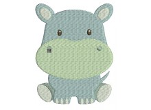 Stickdatei - Dschungeltiere Nilpferd